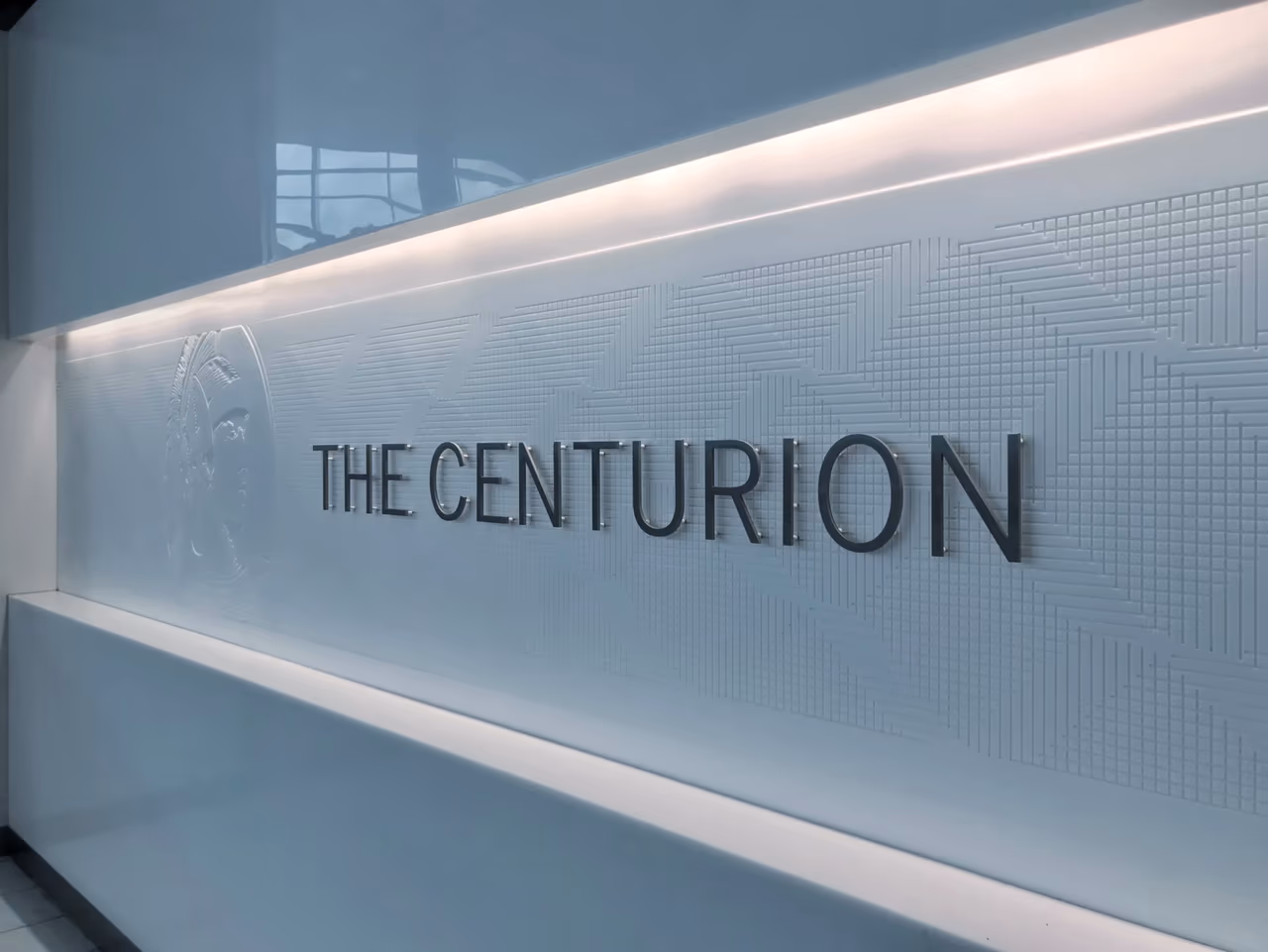 Centurion lounge sign