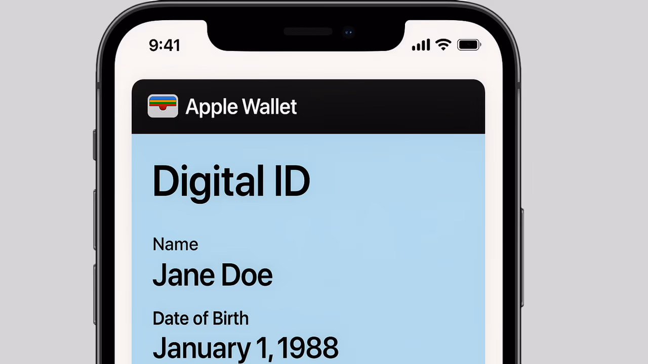 Apple Wallet Digital ID on iPhone screen