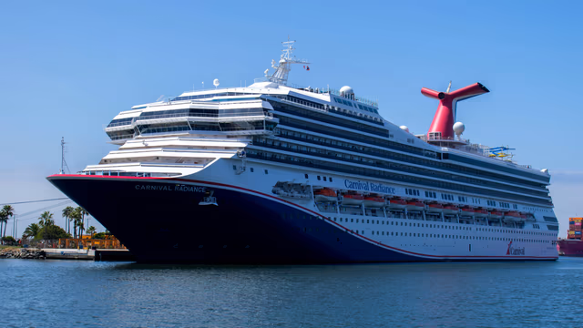 Carnival Radiance cruise ship docked at port
