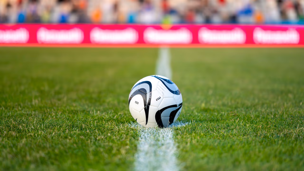 Soccer ball on field