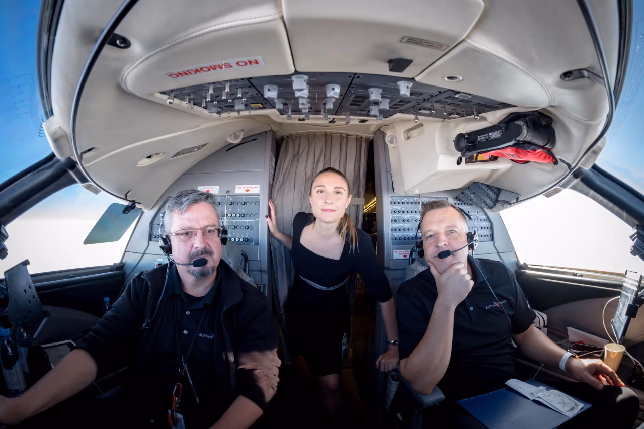 people in an airplane