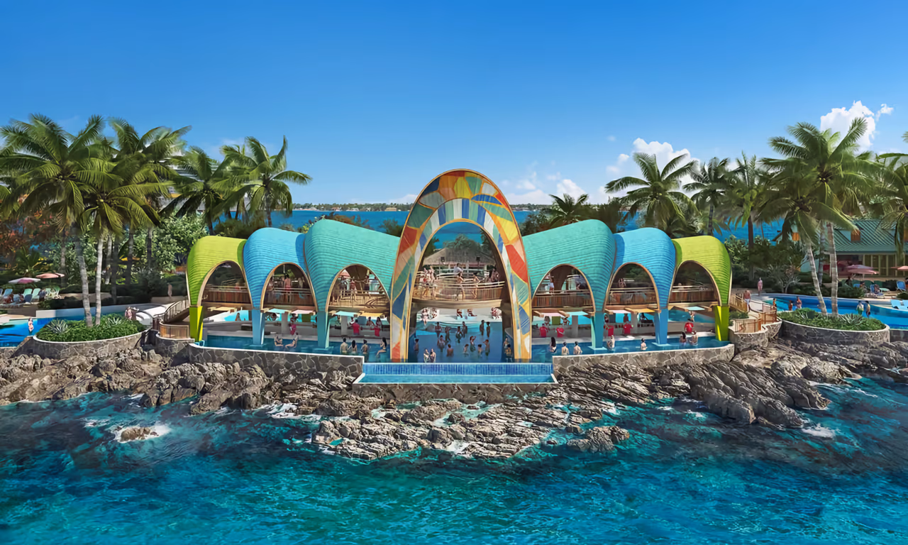 Beach club from royal caribbean