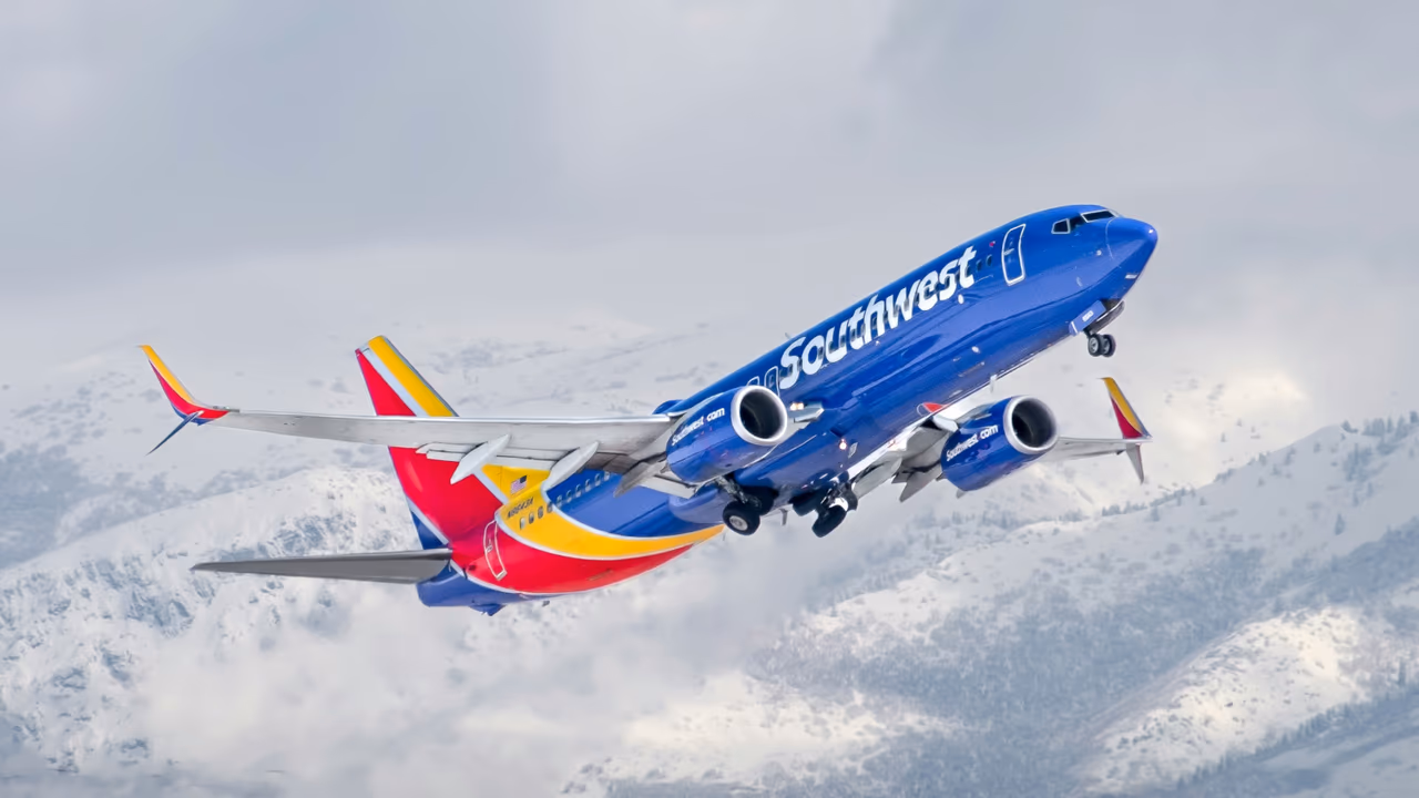 Southwest Airlines plane taking off