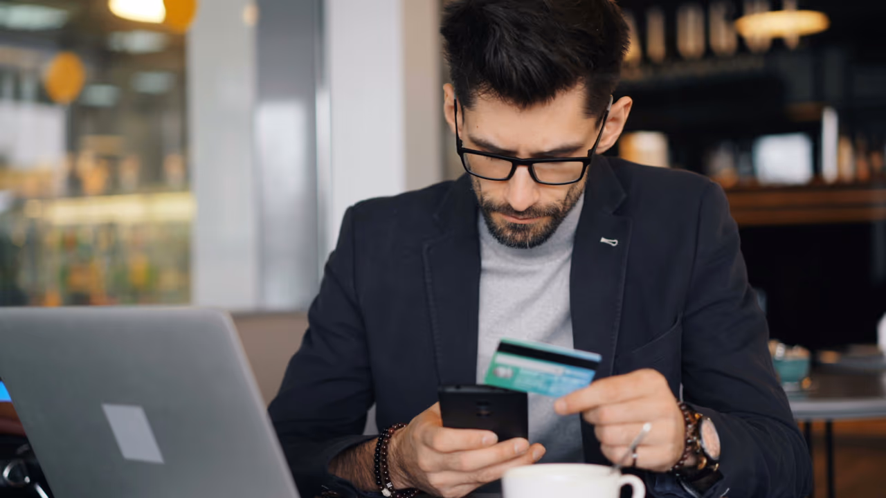 Checking credit card rewards on phone