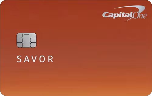 Capital One Savor Student Cash Rewards Credit Card card image