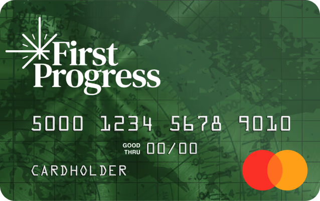 First Progress Platinum Prestige Secured Mastercard art