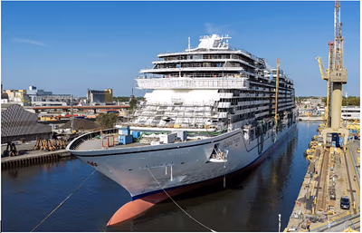Oceania Sonata Hits the Water, One Year From Its August 2027 Debut